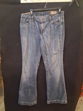 Womens Vintage 1969 Gap Light Washed Red Line Denim Jeans Boot Cut.